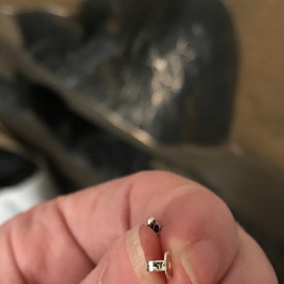 Taxco Artisan Blackened Sterling Silver Square Earrings! 925 NEW on package - Picture 4 of 4